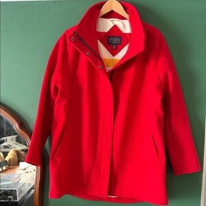 Pendleton Womens XL Vibrant Red Water Resistant Wool Jacket Classic Iconic Style